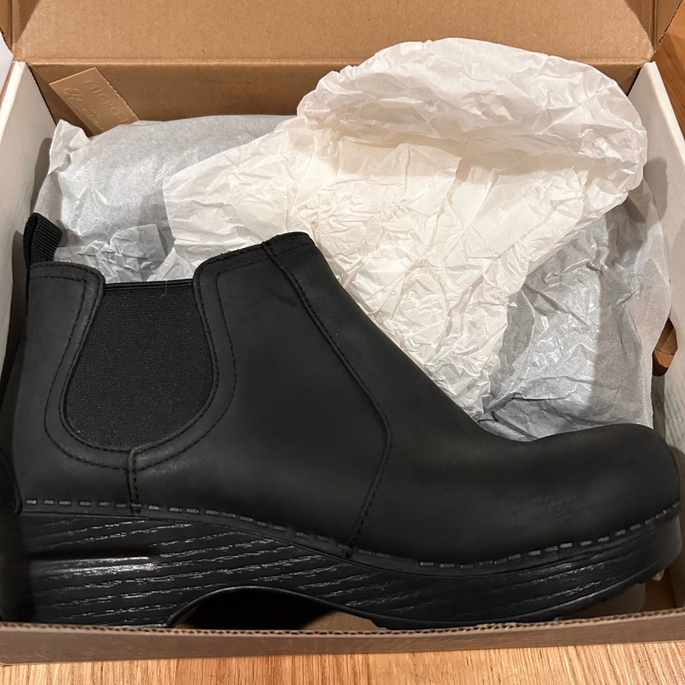 Dansko Frankie clogs size 38 black leather shoes